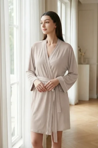 Damski-Szlafrok-Taupe-z-Biala-Biza-ELAN (2).webp