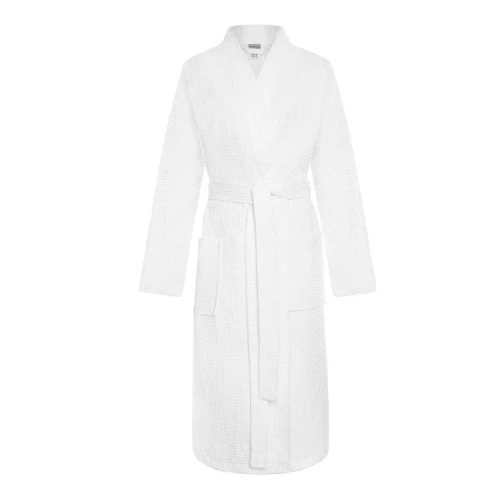 Bawelniany-Szlafrok-Kimono-Gofer-Wafel-Uniseks-Bialy-1.webp